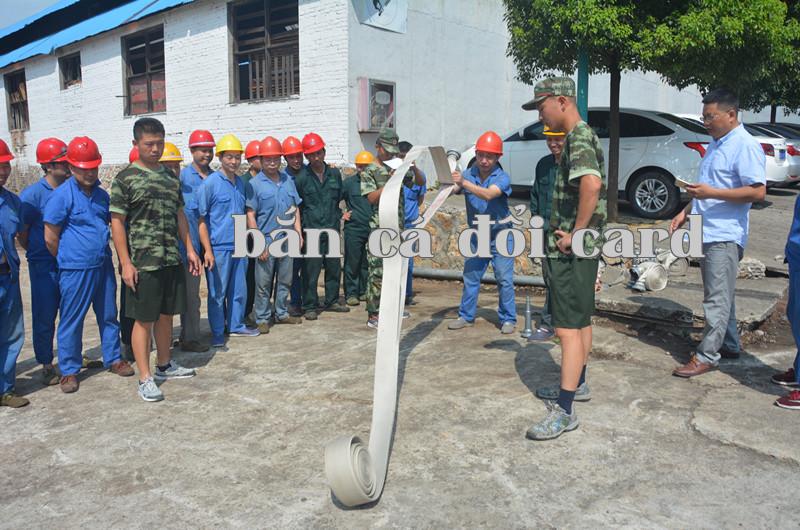 Tổng Công ty Green Oasis tổ chức diễn tập phòng cháy chữa cháy.